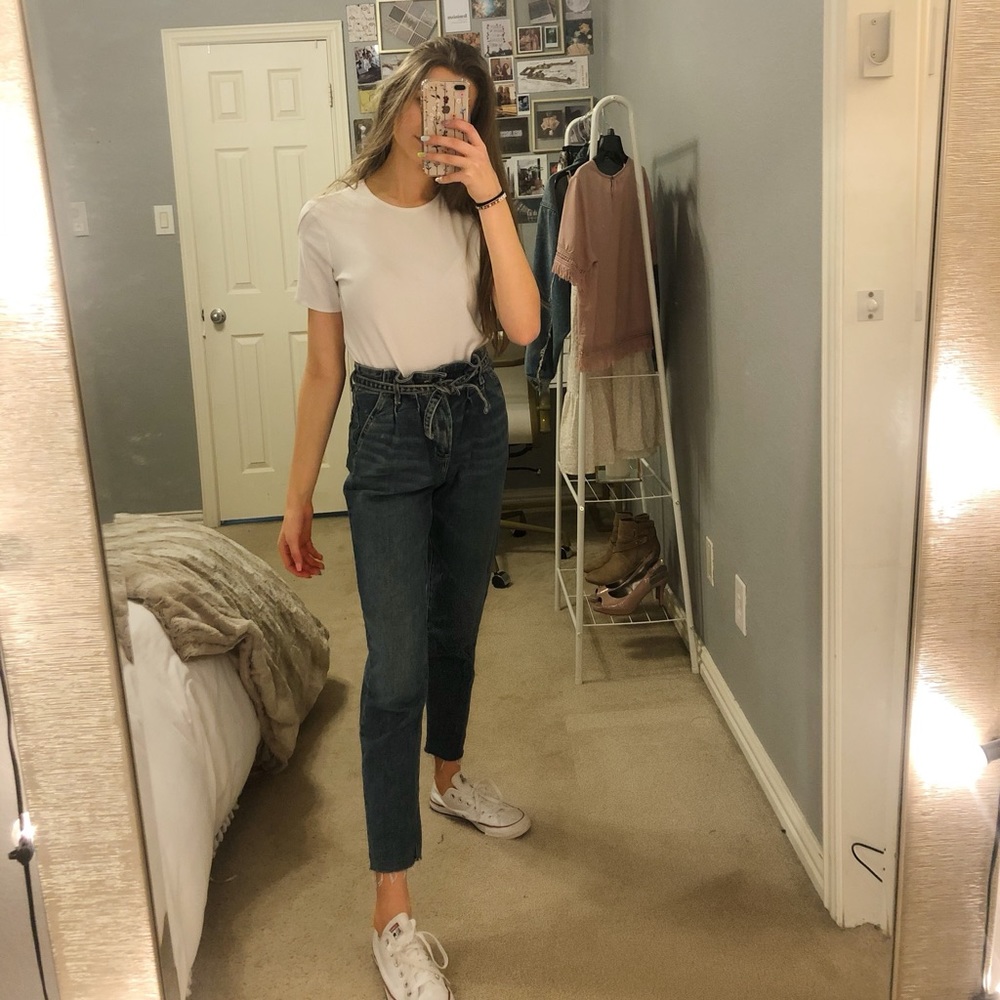 Plain white t-shirt